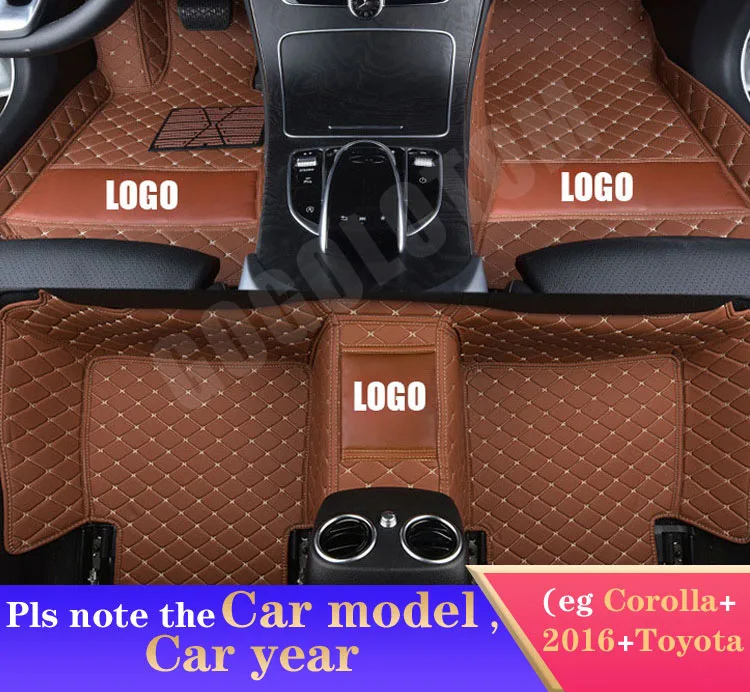 Brown Автомобильные коврики на заказ, роскошные кожаные Citroen C5 C4 Air Cross Aircross Picasso Grand C2 C4L DS5 LS DS6, авто Стайлинг, ковер - Название цвета: Brown