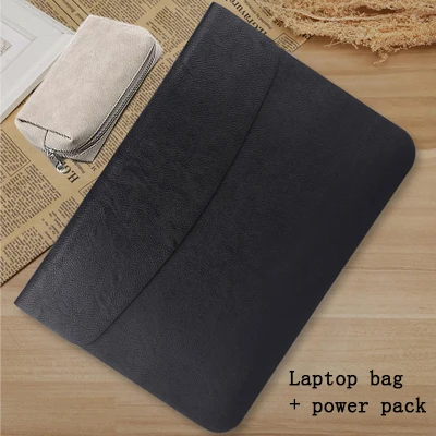 black sets Сумка из искусственной кожи для ноутбука Macbook Air retina 11 12 13 15 чехол для ноутбука Xiaomi 13,3 15,6 Surface Pro 4 5 Чехол - Цвет: black sets
