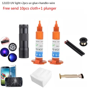 2 шт.партия, жидкий оптический клей для сенсорного экрана samsung galaxy iPhone, 12 светодиодов