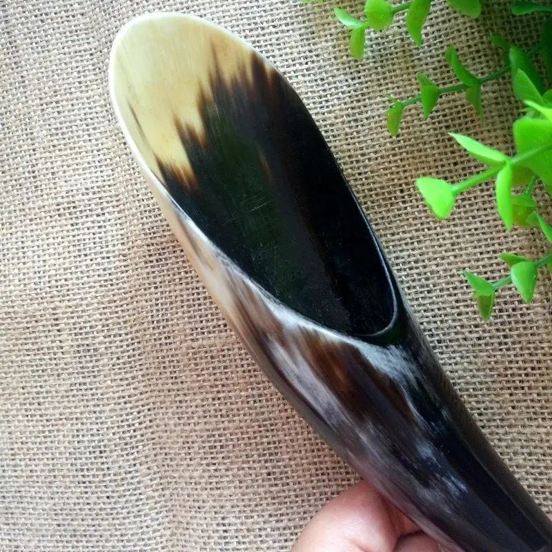 Массажер для лица Gua Sha конусный акупунктуры Массажная доска с натуральным рогом