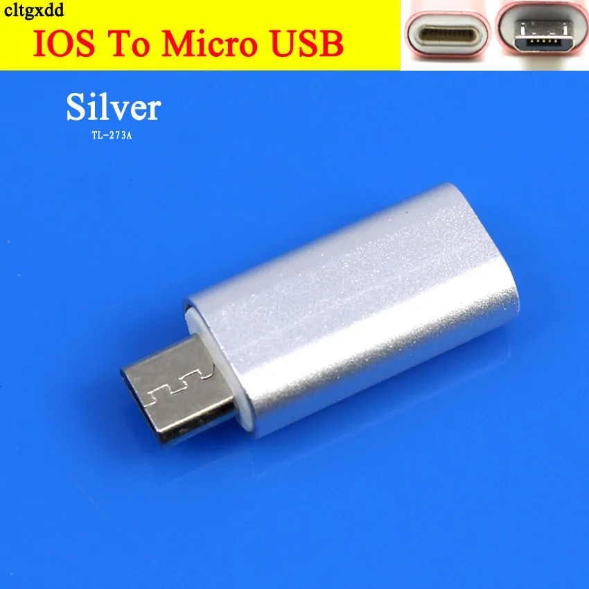 cltgxdd 1Pcs Micro USB 2.0 to 8-Pin IOS Converter Adapter For Android iPhone 5/5s 6/6s Plus iPad 4 Air 2 Charger Cable Connector |