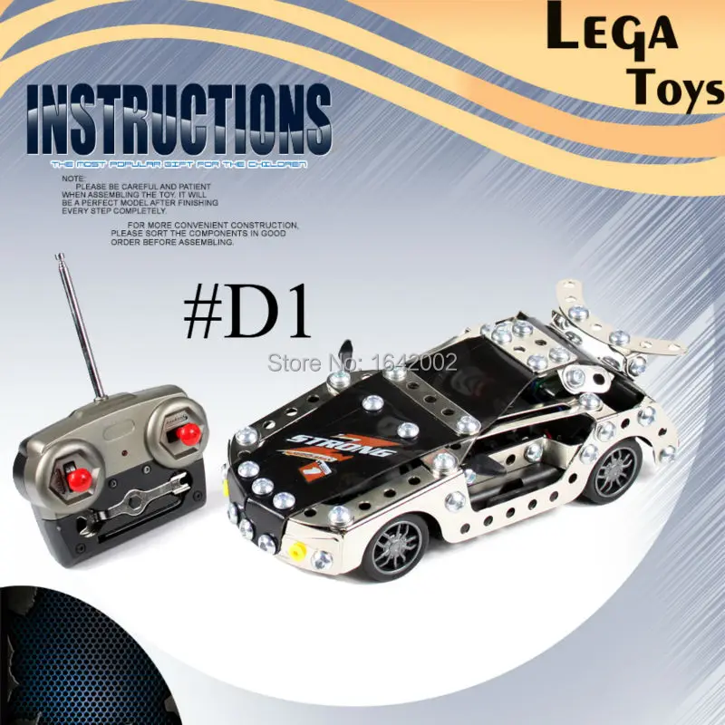 4CH Радиоуправляемый автомобиль металлический сборный мини скоростной гоночный