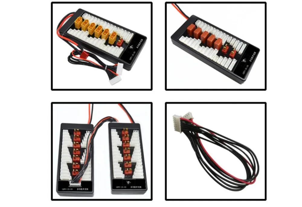 1 шт. HotRc высокое качество 2 S-6 S Lipo аккумулятор; параллельный зарядная плата Зарядное устройство плиты с t-образной вилкой XT60 разъем для зарядного устройства Imax B6 B6AC B8 6 в 1