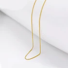 MxGxFam (45 см * 1 мм) маленькая коробка цепи ожерелья для женщин 24 k чистый золотой цвет Gobal продажа ювелирных изделий Модные свинца и никеля