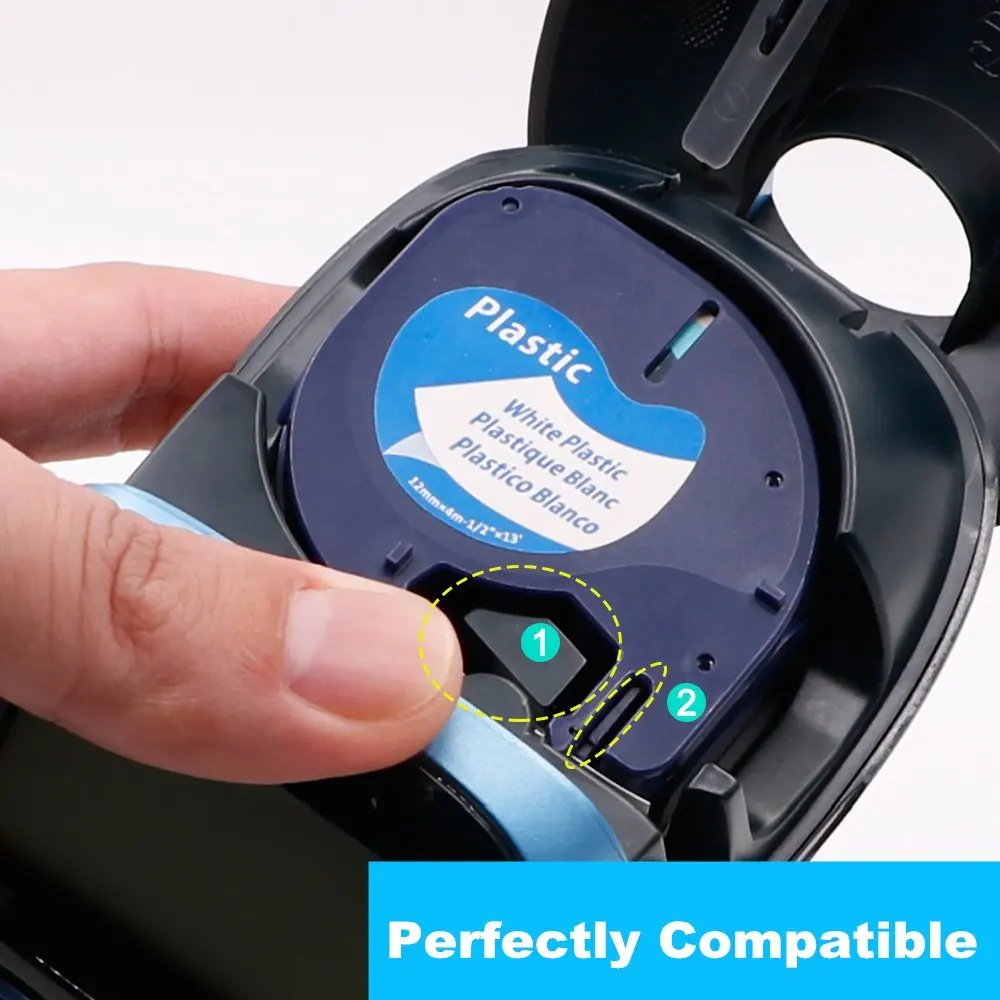 Oozmas 5 шт. Dymo LT лента 12 мм совместимая наклейка с DYMO Combo набор 91201 91202 91203 91205 для