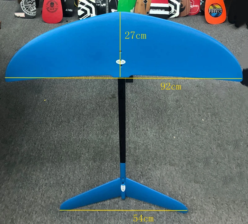 Largest L hydrofoil Pure 3K Carbon Wings+Aluminum fuselage mast plate Hydrofoil Foils for SUP Surf Foil