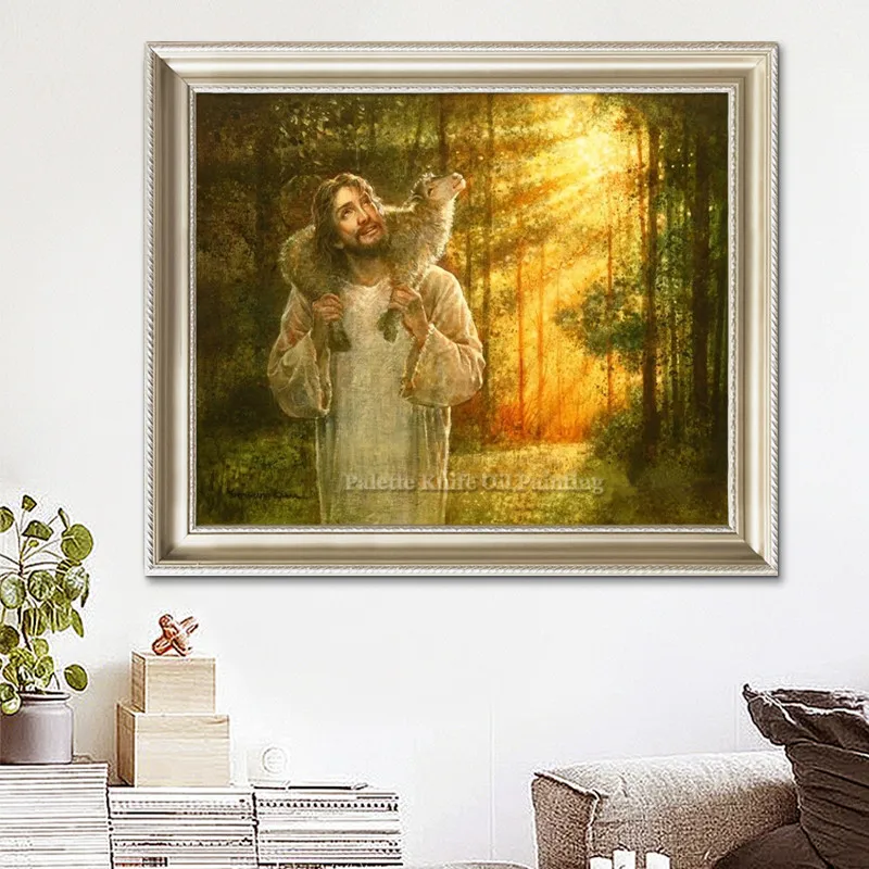 Картина маслом на холсте с принтом Jesus Christ настенные художественные фотографии