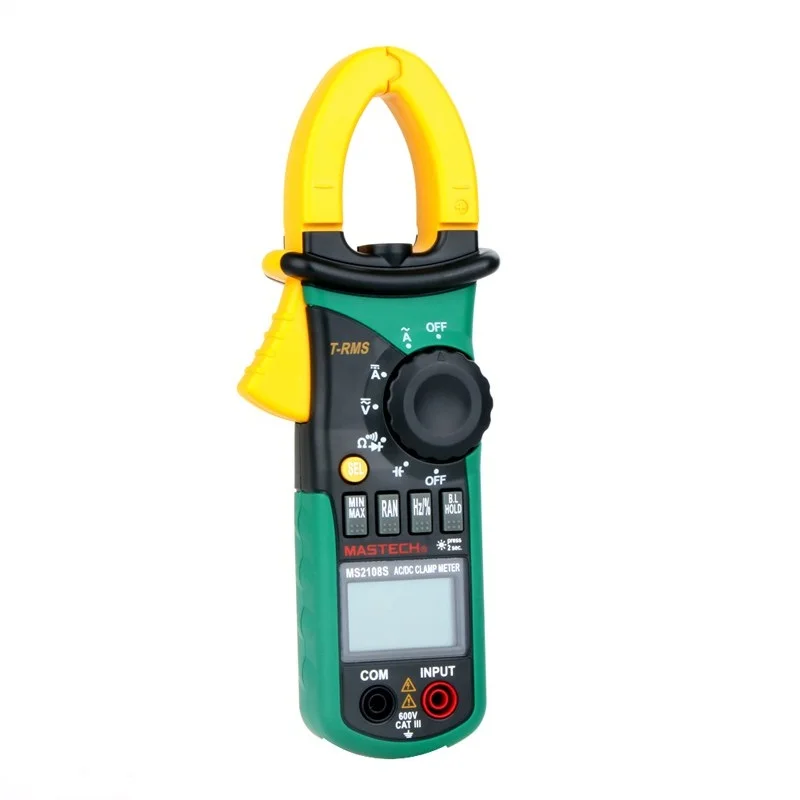 MASTECH MS2108S True RMS цифровой AC/DC токовый токоизмерительный мультиметр с измерением