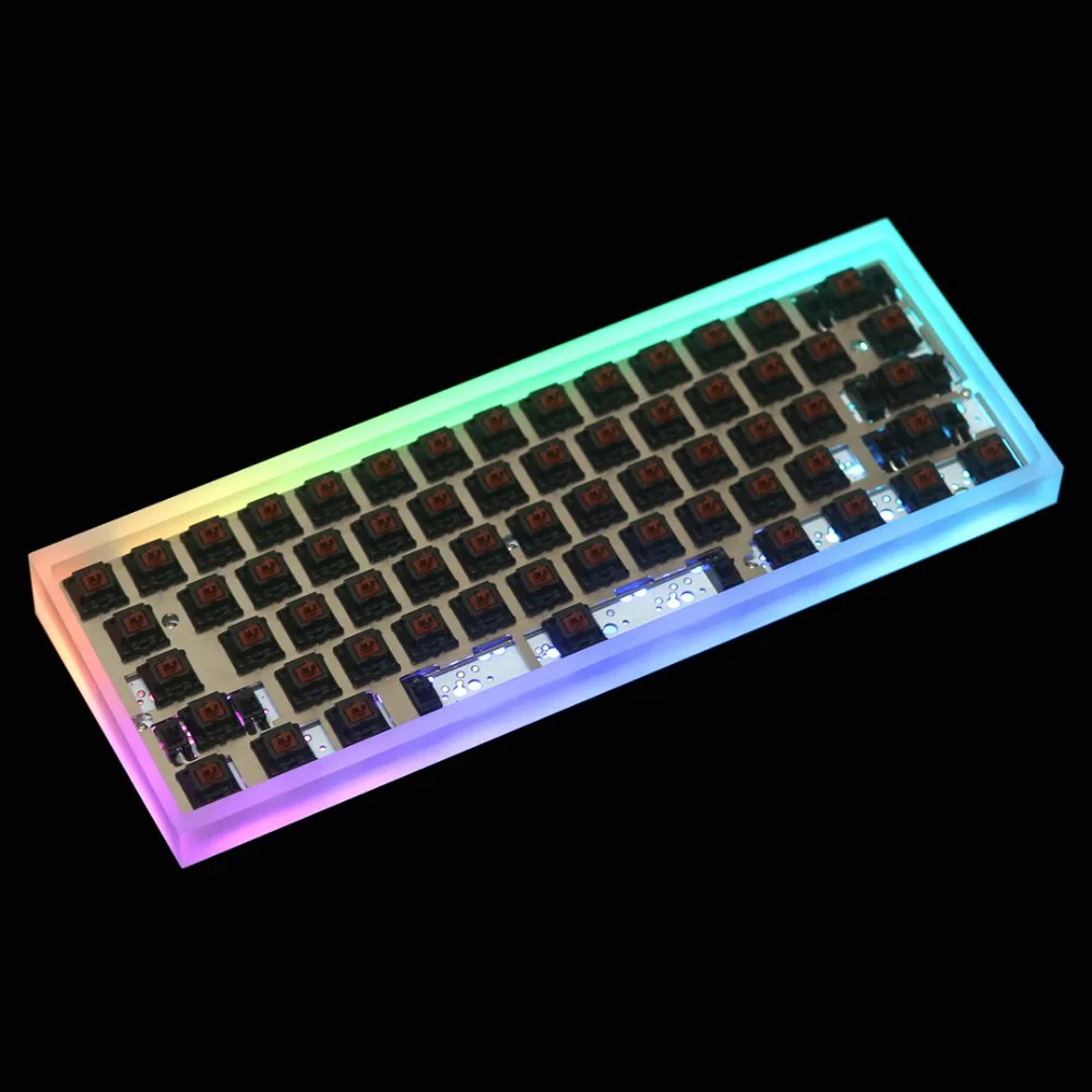 Полностью собранная клавиатура TOFU 60% с DZ60 PCB Gateron mx бесшумные переключатели