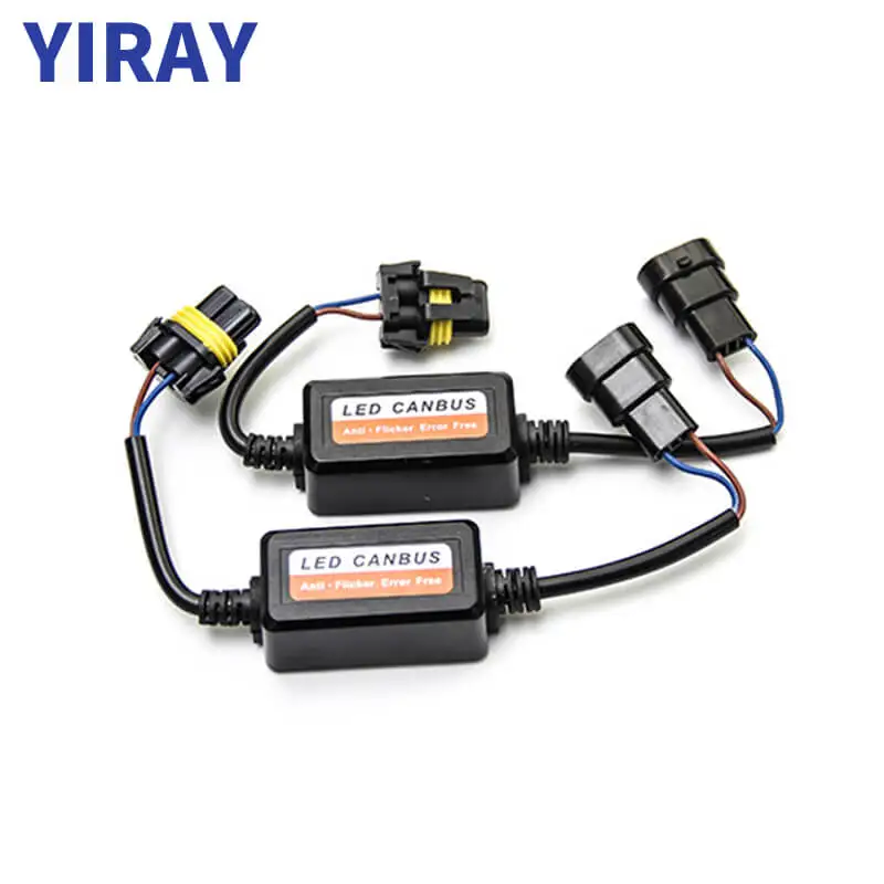 YIRAY 2PCS H1 H4 H7 LED Headlight Canbus Wiring Kit 9005 9006 H8 H9 H11 Computer Warning Error EMC Resistor Canceler Decoder | Автомобили