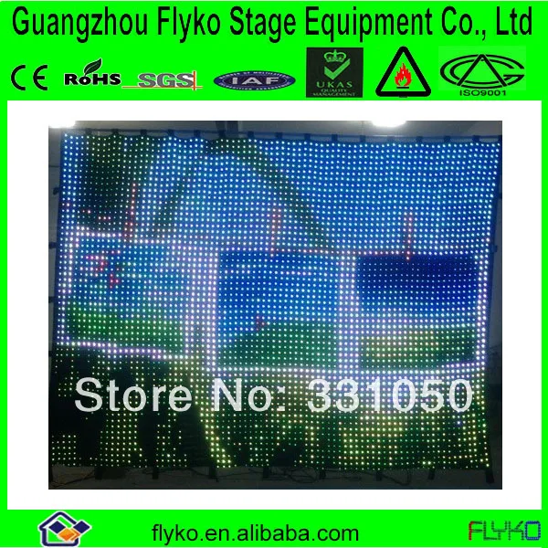 Лидер продаж сценический фон со светодиодной подсветкой|led vision curtain|led stage curtainstage