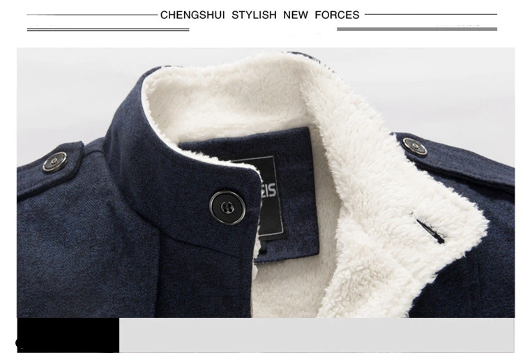 FOJAGANTO, модная брендовая мужская куртка, Осень-зима, Мужская кашемировая военная куртка, Толстая теплая куртка-бомбер, армейские мужские куртки, пальто