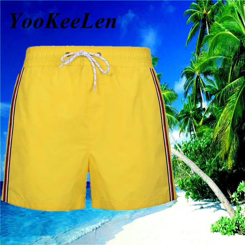 YooKeeLen 2019 летние быстросохнущие шорты высокого качества модные пляжные штаны