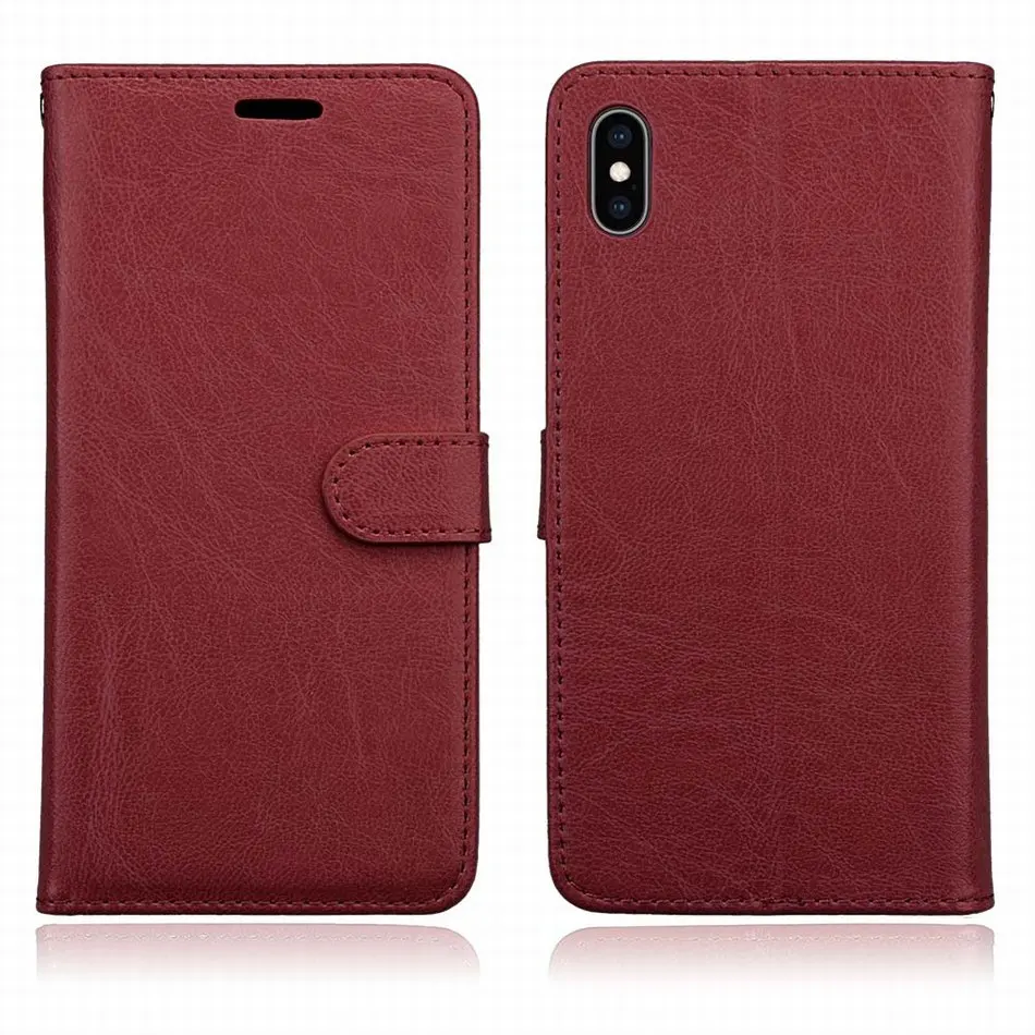 Простые кожаные чехлы, чехлы-книжки для Apple iPhone 4G 5G 6G 7G 8G 6+ 7+ 8+ подставка Fundas, одноцветная Рамка Держатель карточки Coque P08G