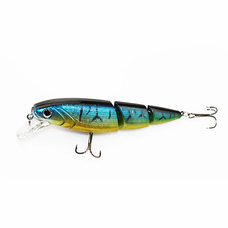 WALK FISH 1 шт. рыболовная приманка 10 5 см 15 г Swimbait 3 сегмента Minnow рыболовный крючок с