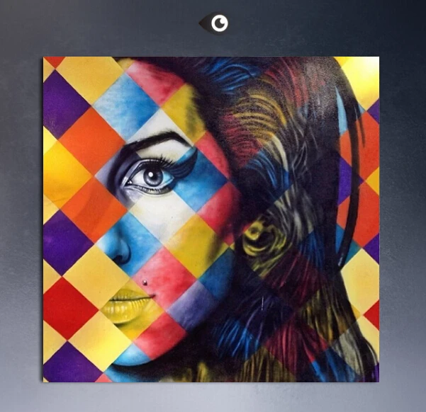 Алек монополия уличного искусства поп арт Abstact печать на холсте для спальне или