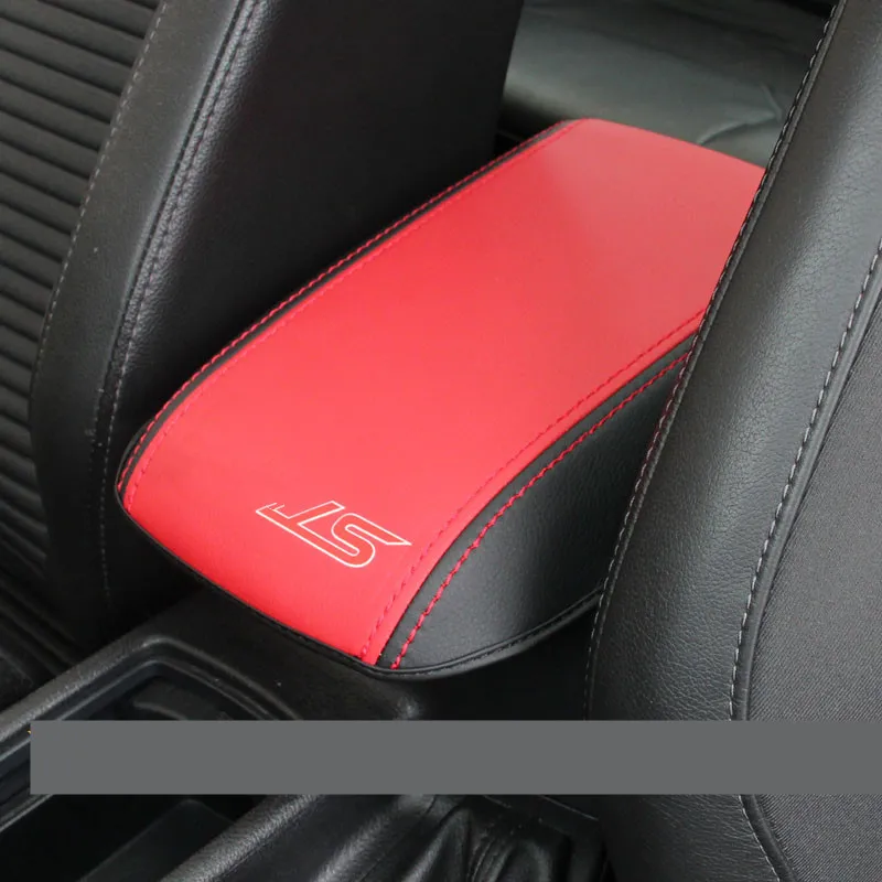 Черный Красный центр двери/подлокотник крышка и задняя анти-Kick Pad для Ford Focus AB104