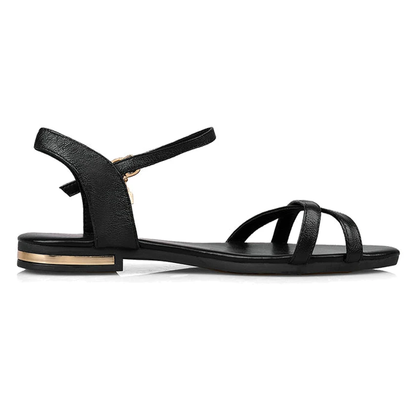 Женские сандалии с ремешком на щиколотке NESIMOO пляжная обувь низком каблуке