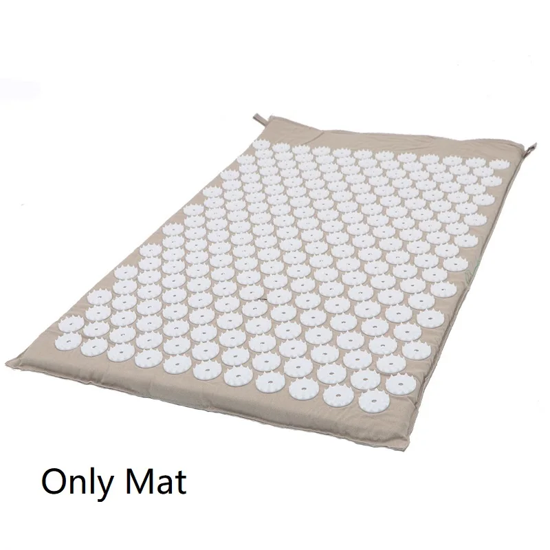 basic mat-grey Акупрессура коврик Mssage Набор ковриков и подушка набор для облегчения боли в спине/шее и расслабления мышц снимает стресс, Sciatic Pain - Цвет: basic mat-grey