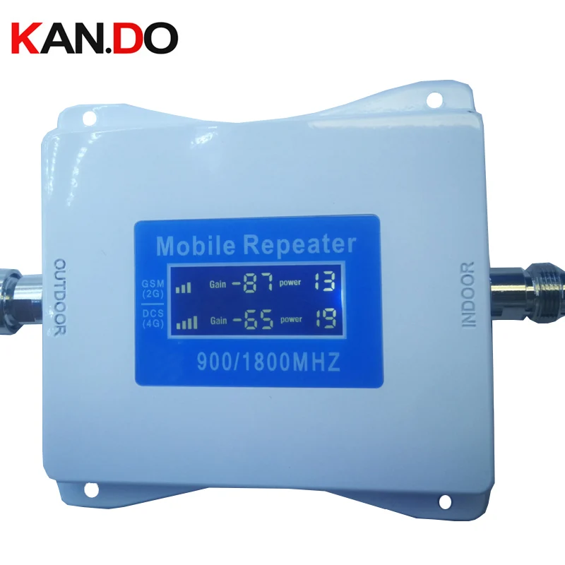 

2G+4G repeater new model 22 dbm 65dbi LCD display dual bands GSM DCS booster repeater DCS 900 1800mhz 4g booster