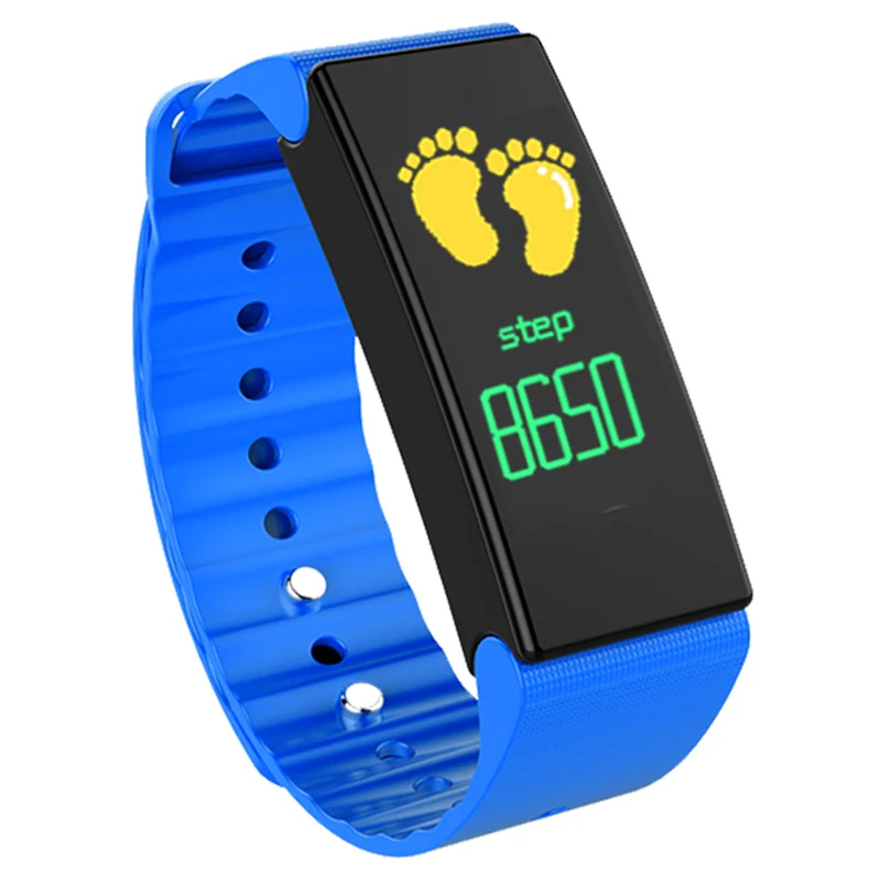 Smartband Blue D1 Plus, смарт-браслет, IP67, водонепроницаемый, шагомер, трекер, фитнес, для мужчин и женщин, носимое устройство, смарт-браслет для IOS, Android - Цвет: Smartband Blue