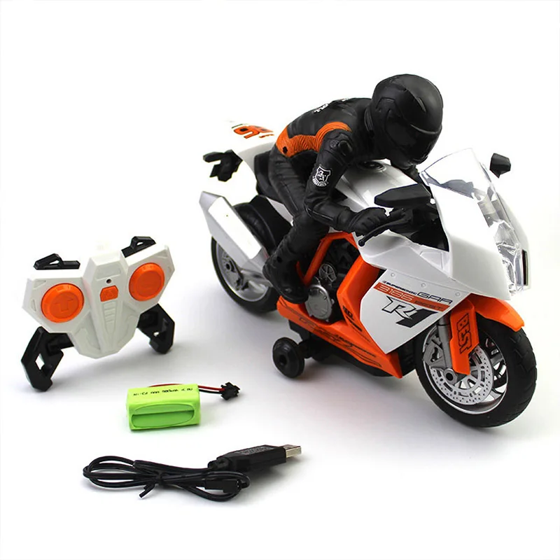 2,4 ГГц Rc мотоциклетный трюк Дрифт Музыка Светодиодный свет Rc игрушки, модели мотоциклов двигатель дистанционного управления игрушки для детей подарок