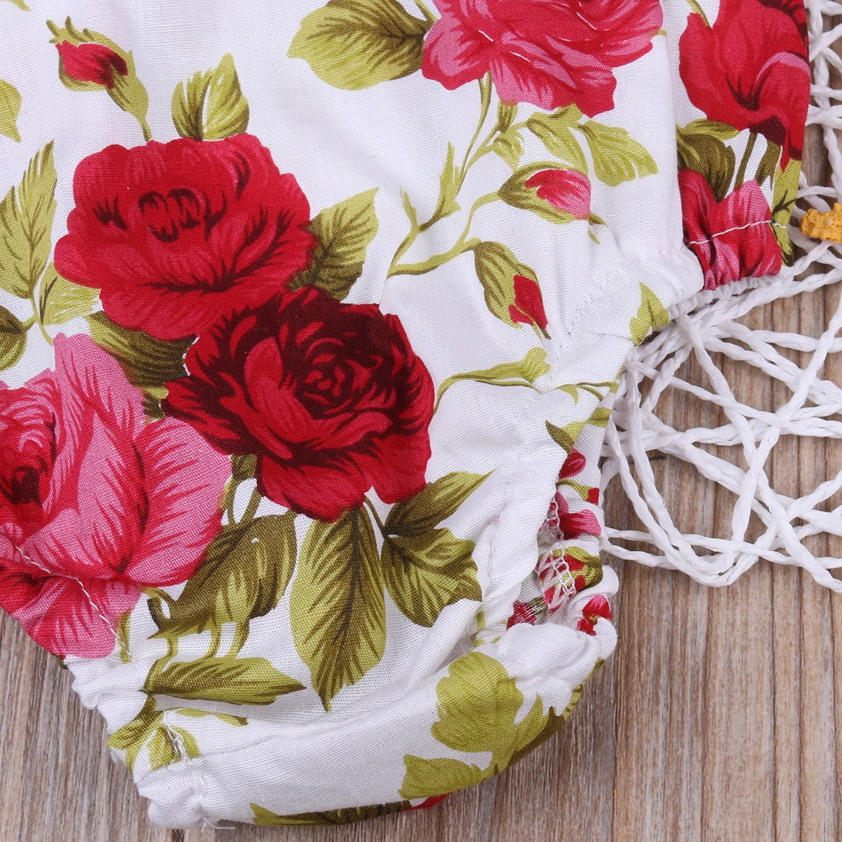 Одежда для новорожденных девочек топы Цветочный комбинезон боди с коротким