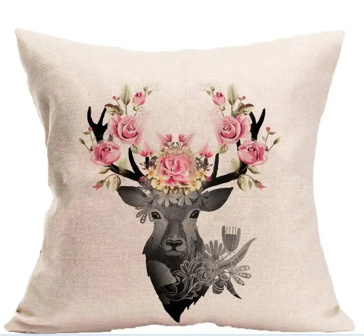 50 шт./лот индивидуальный дизайн льняная наволочка для подушки с принтом W HD