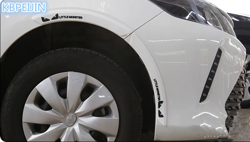 2 шт. автомобильный Стайлинг колеса для бровей анти столкновения полосы наклейки