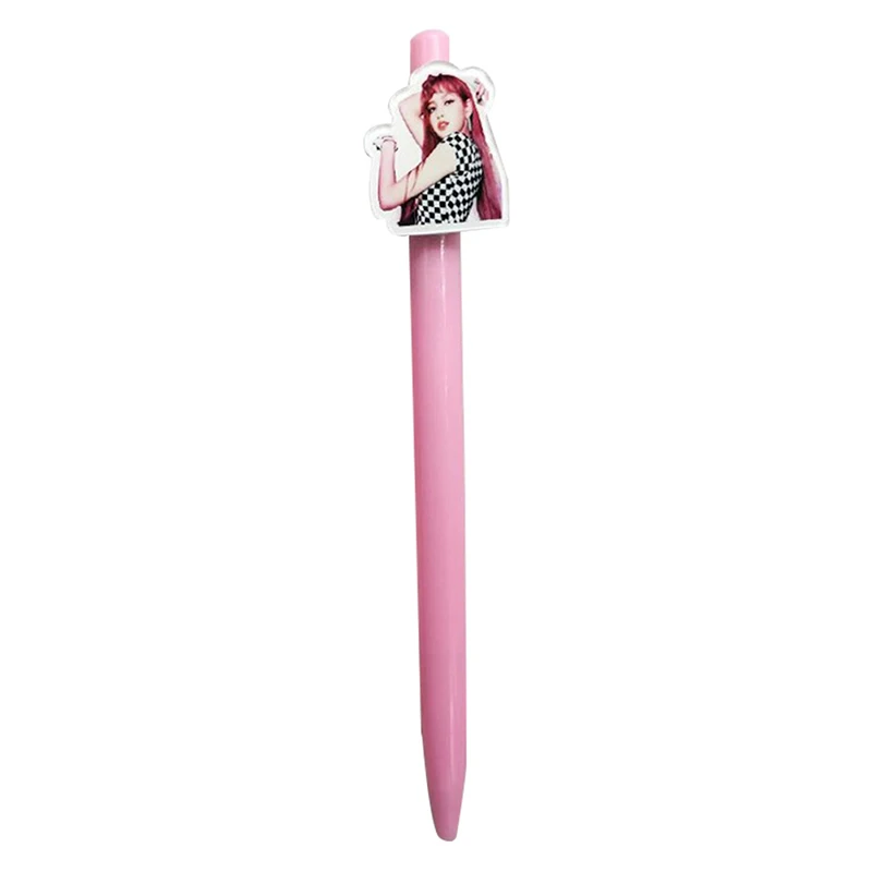 1 шт. Kawaii BLACKPINK шариковые черные чернила для ручки JISOO Дженни Лиза Роза студент, школа, офис поставки