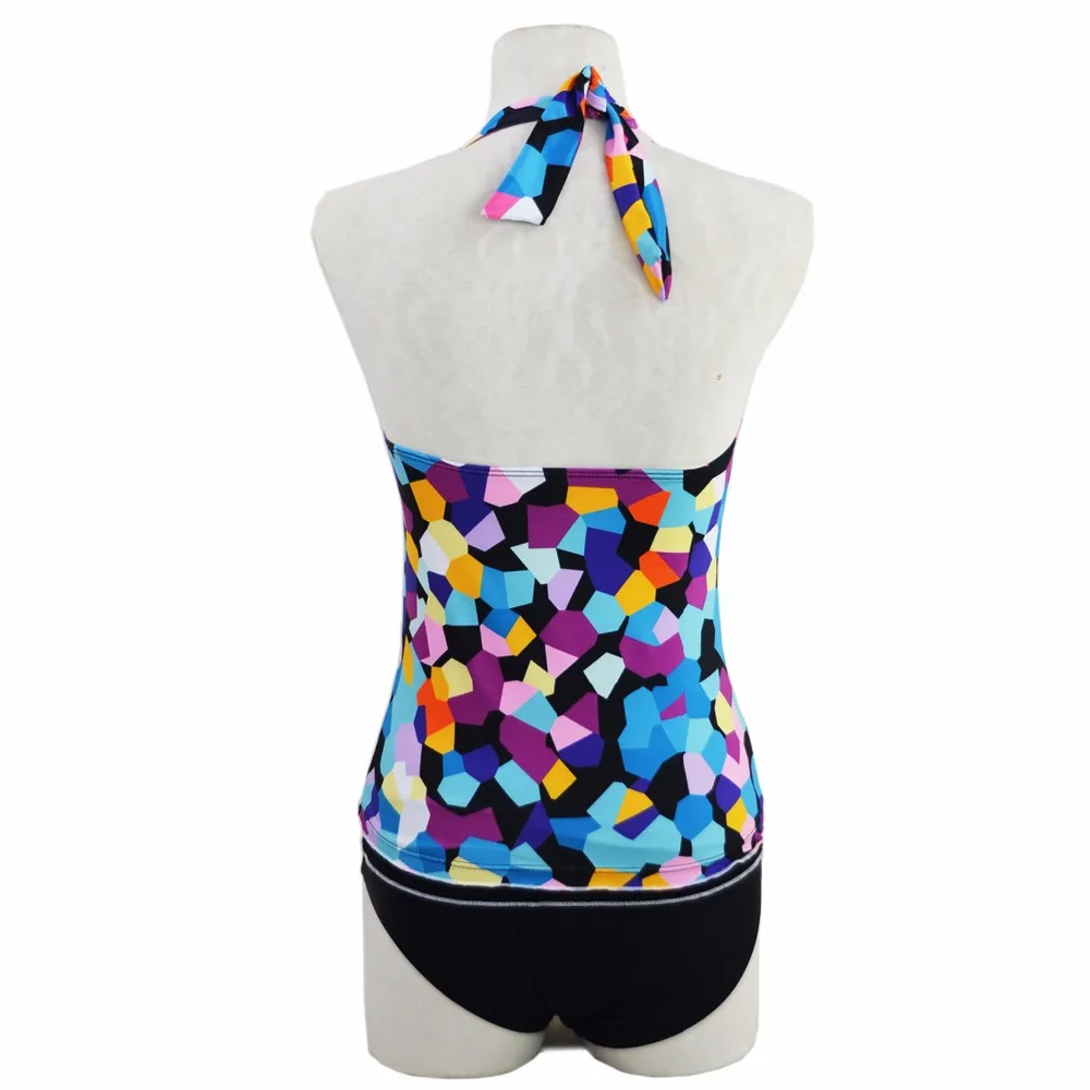 HELLO пляжные танкини купальники женские 2017 бандо пуш-ап бикини набор пляжная