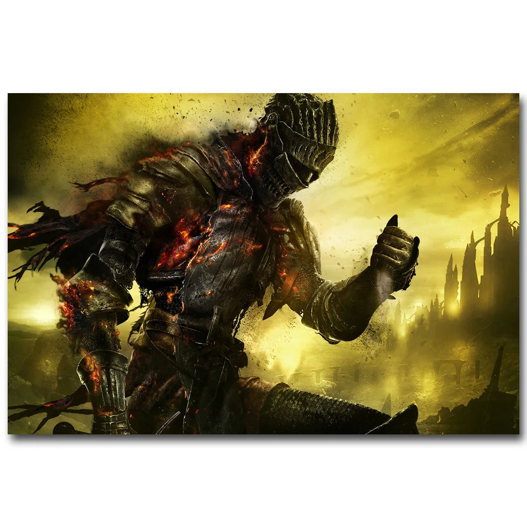 Постер из шелковой ткани Dark Souls 3 принт 13x20 24x36 дюймов Популярная Игровая картина