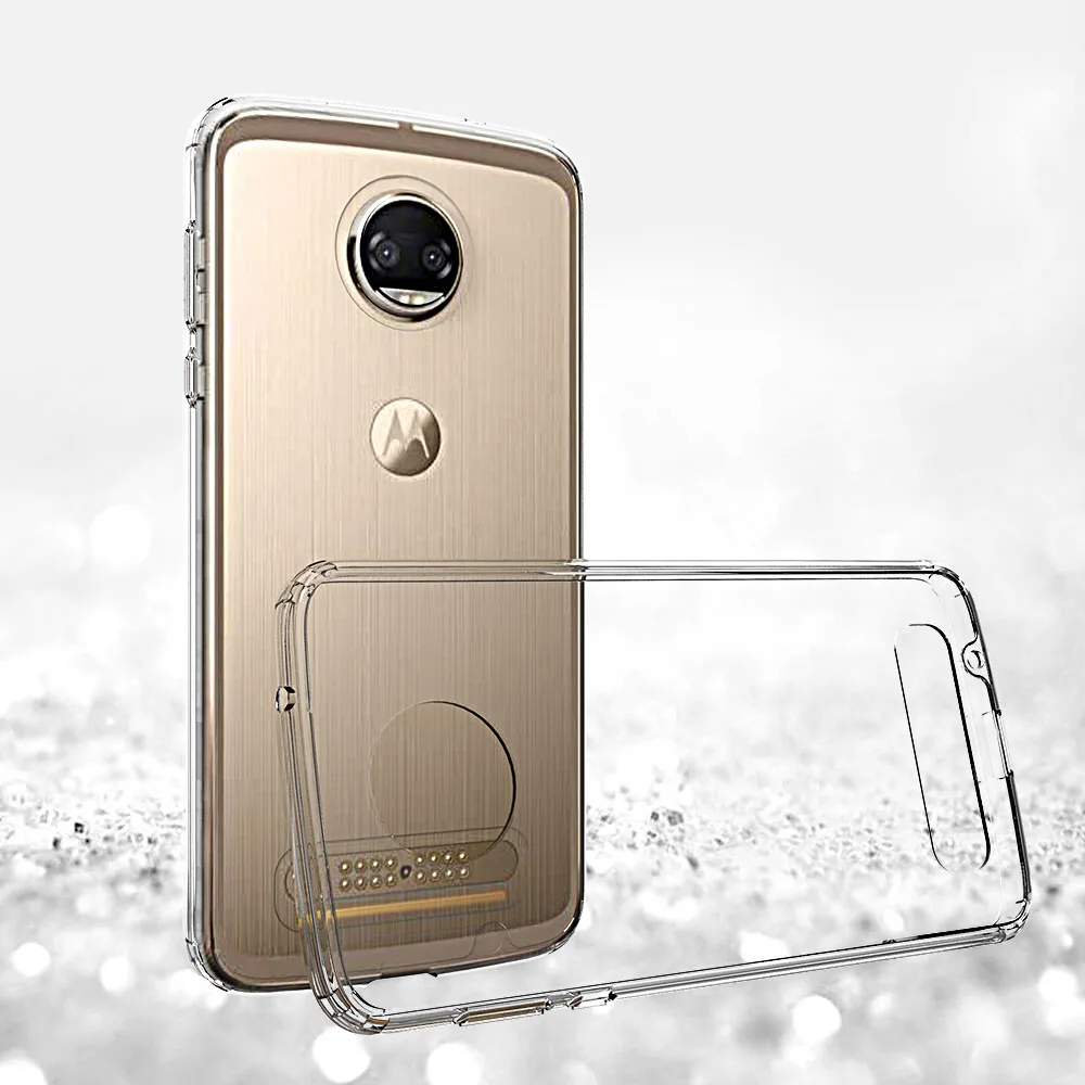 Для Motorola Moto Z2 силы чехол Slim Fit ТПУ Рамки жесткий противоударный Прозрачный для z2 |