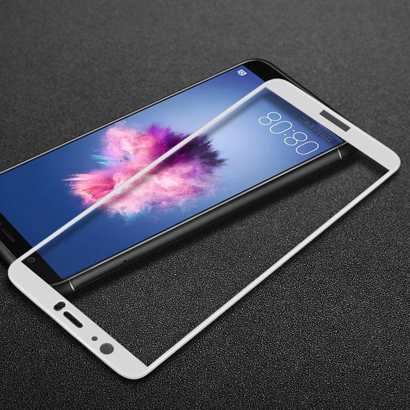 Imak Full Cover Tempered Glass for Huawei P Smart 5.65&quot Screen Protector / Enjoy 7S Protective Film New | Мобильные телефоны и
