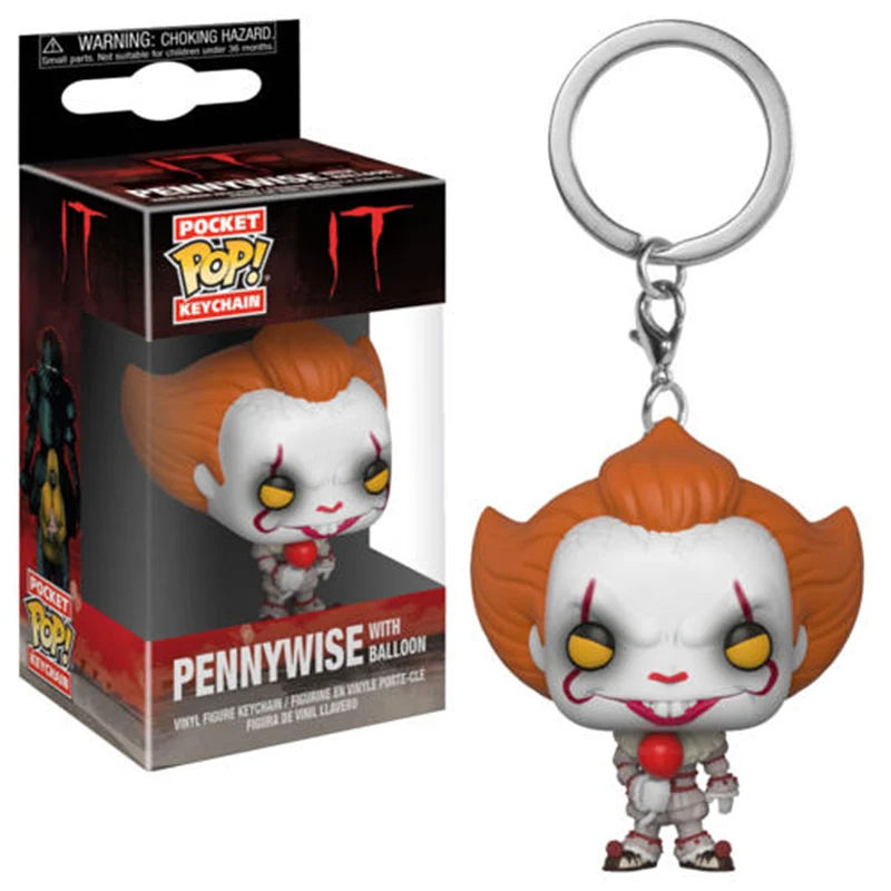 FUNKO POP NEW IT Pennywise Scream Ghost Face брелок для ключей Чаки игрушки ПВХ фигурки