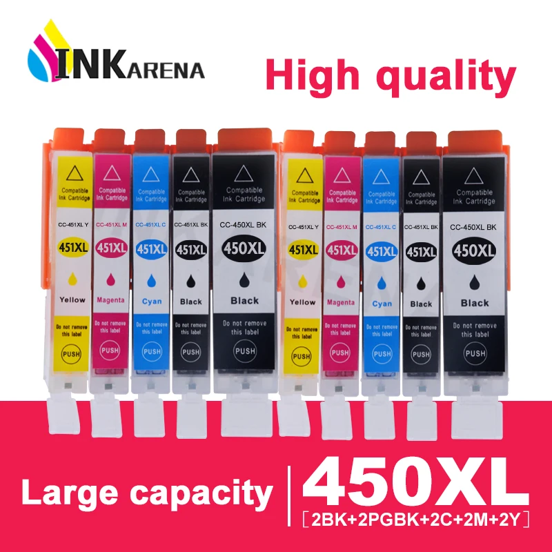 5 цветов полный картридж PGI 450 CLI 451 для Canon PIXMA MG 5440 6340 6440 7140 IX6540 iX6840 IP7240