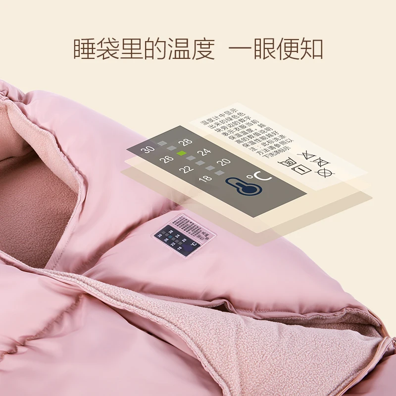 Спальный мешок SPIRITKIDS для малышей толстый зимний спальный визуальная температура