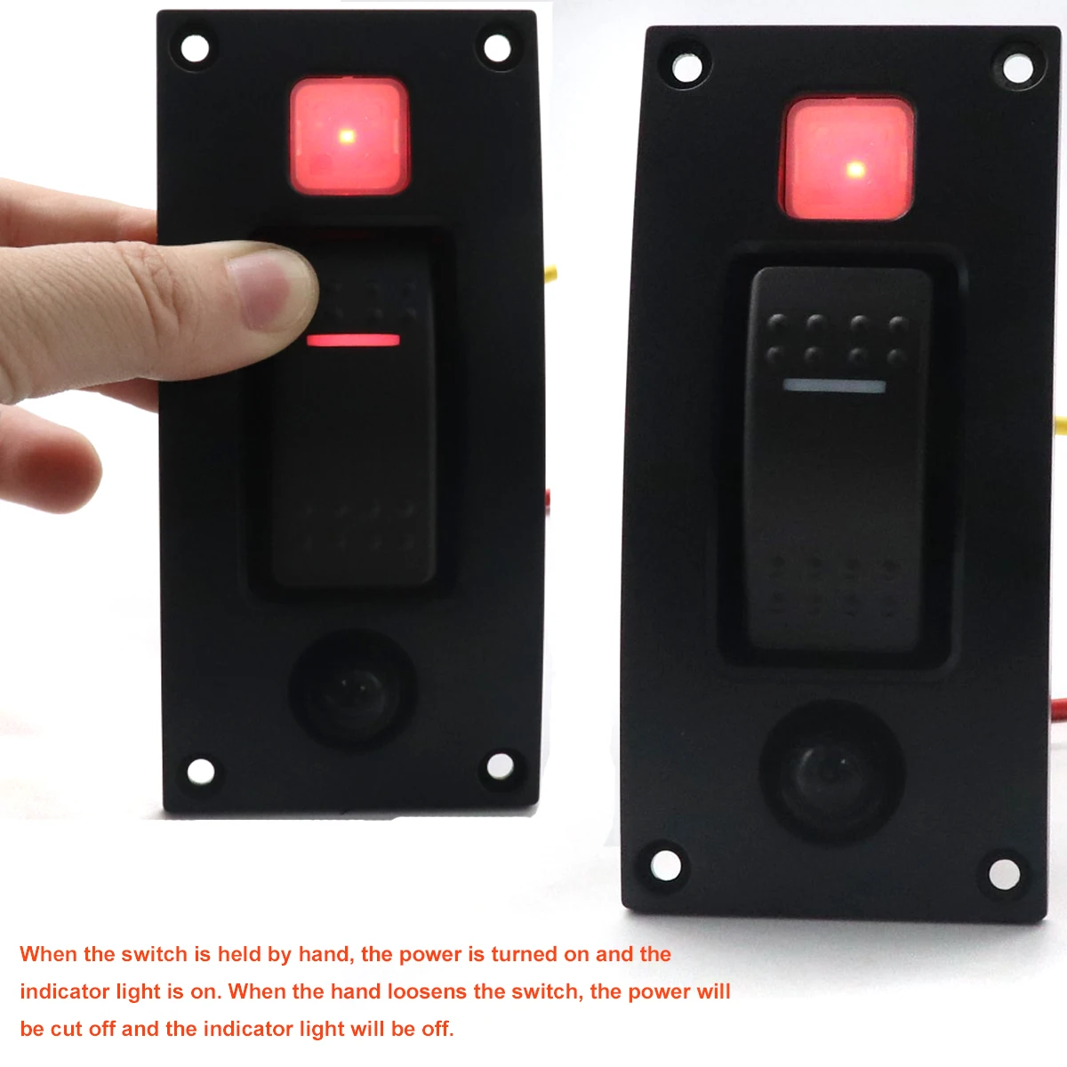 Изогнутая одностворчатая панель переключателя 1 банда (вкл.) выкл управления