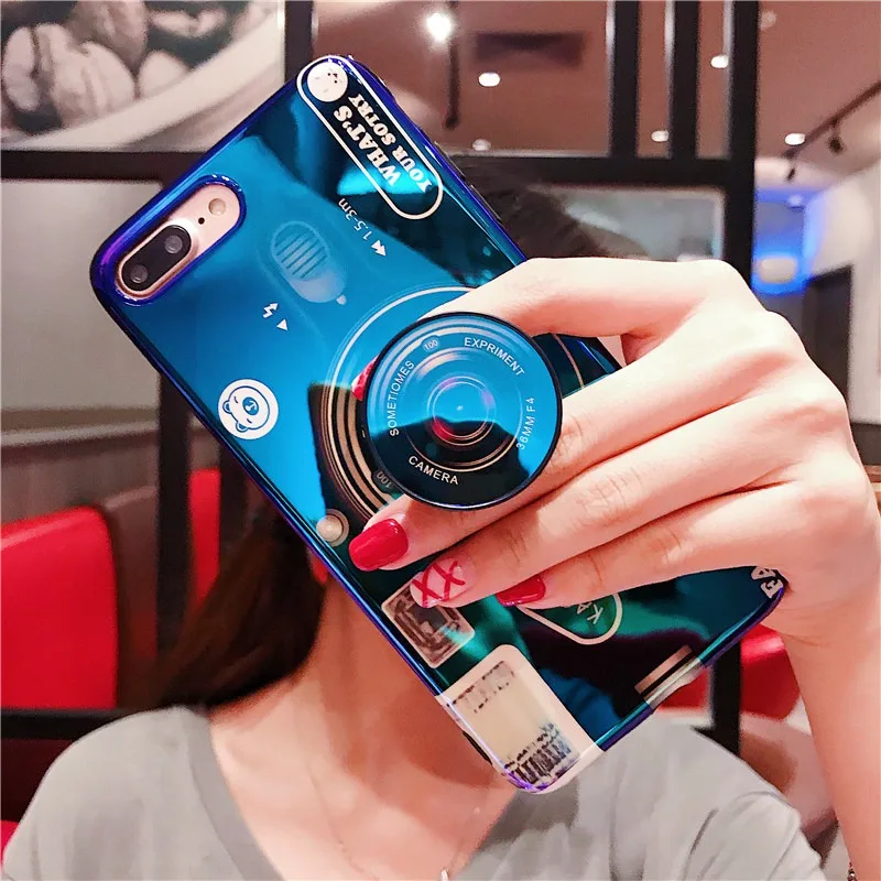 Для OPPO A5 A3S Realme C1 Find X F9 Pro A7X 2 Международный чехол синий луч + подставка |