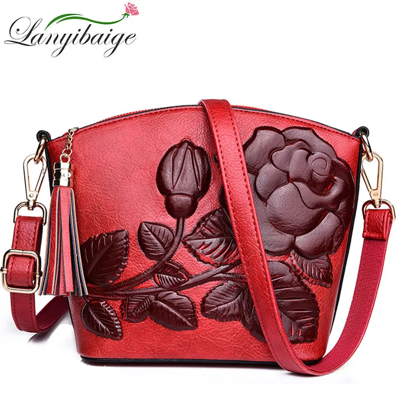 

2019 New Fashion 3D Women Shell Bag Vintage Tassel Messenger Bag High Quality Retro Shoulder Bag Simple Crossbody Bag Sac A Mian