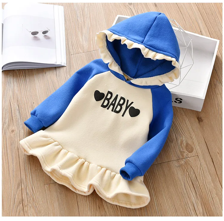BibiCola 2018 girls dress cotton casual princess for children autumn long sleeve hoodies outfits kids bebe sport clothing | Детская