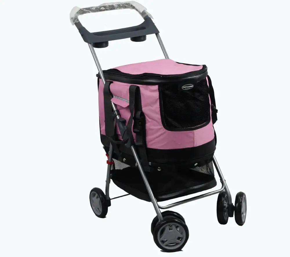 

3 in 1 Pet Stroller ,Carrier and Car Seat Good for Dogs or cats up to 22 lbs Pet Stroller/Dog Strollers pink blue gray