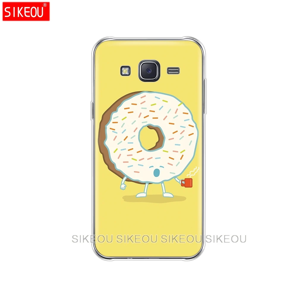 Силиконовый чехол для телефона Samsung Galaxy J1 J2 J3 J5 J7 MINI 2016 2015 prime Cute Donut Sweet|Бамперы| |