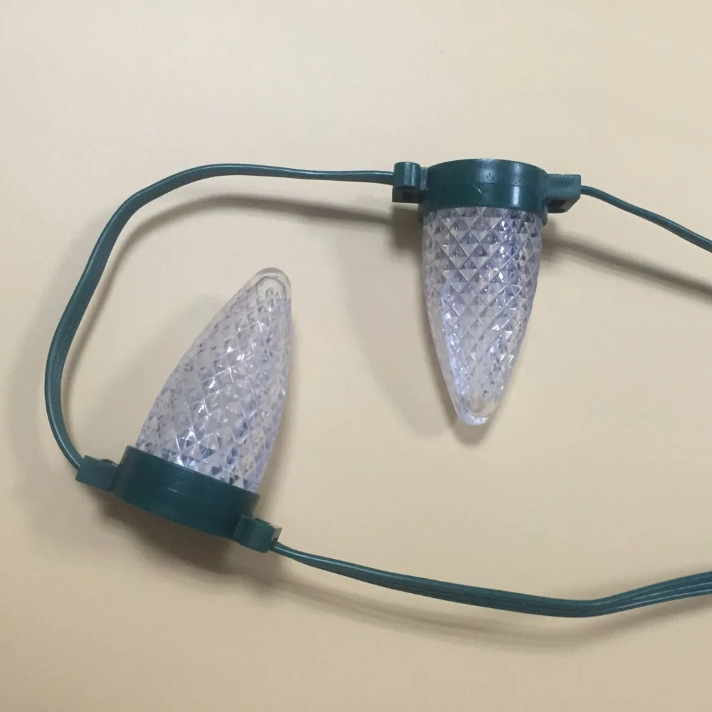 50 узлов адресная светодиодная Рождественская Пиксельная гирлянда RGB WS2811 12 В