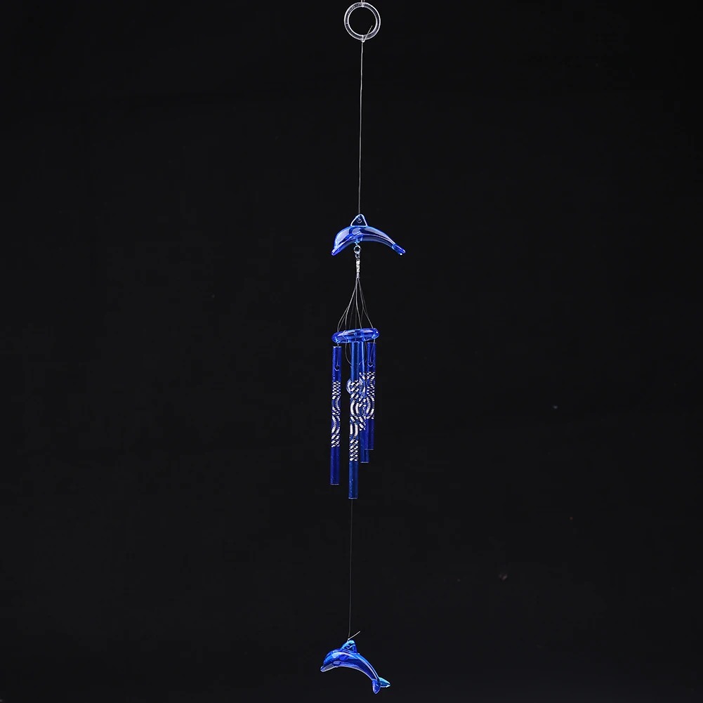Дельфин Wind Chime колокольчик с трубочками дома висит декор декорации Творческий удачи