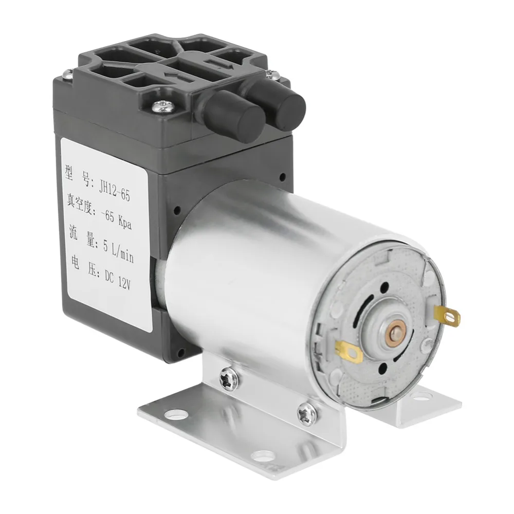 DC 12V 5L/min 120kpa Мини Вакуумный насос отрицательное давление всасывающий насос с держателем