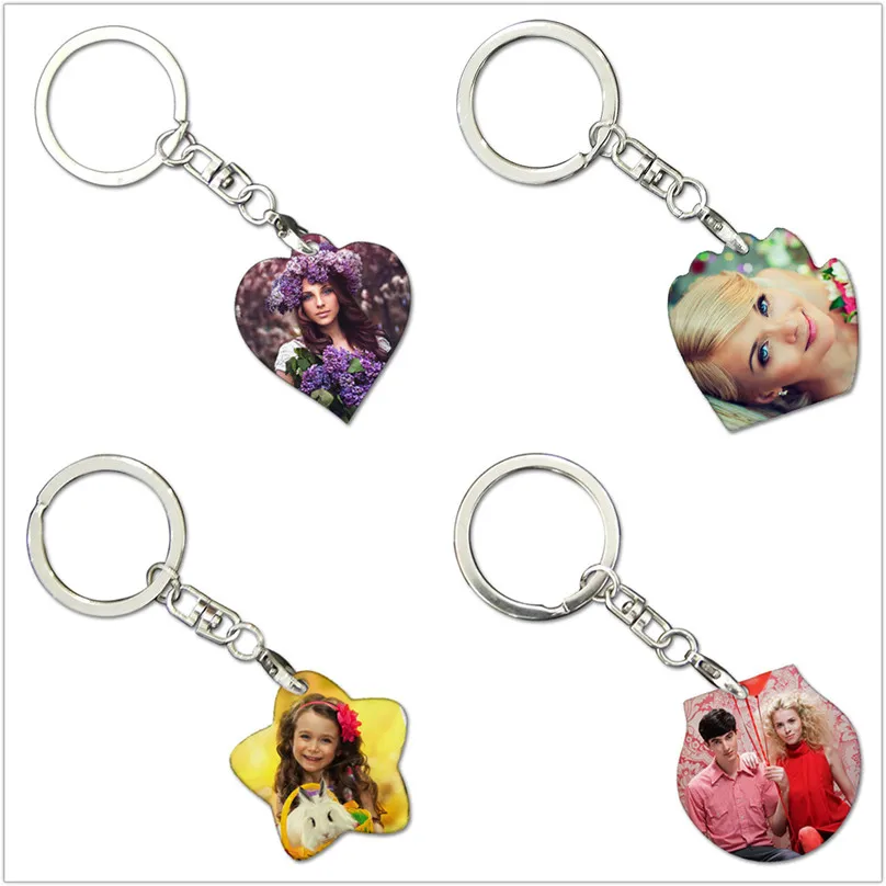 

new arrival sublimation blank ABS Plastic key ring 22styles hot transfer printing keychains consumables 20pcs/lot