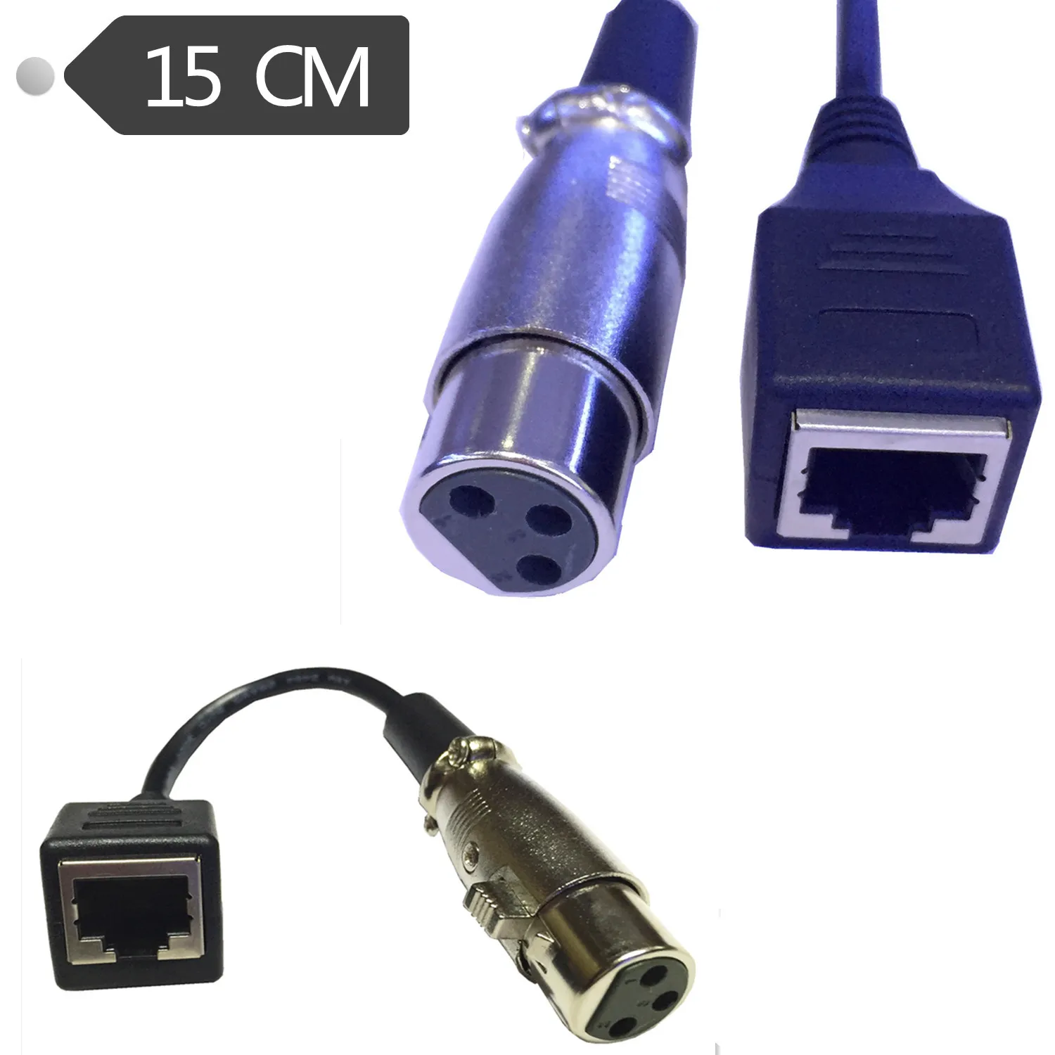 Светодиодный свет кабель передачи XLR3 к RJ45 женский расширение XLR