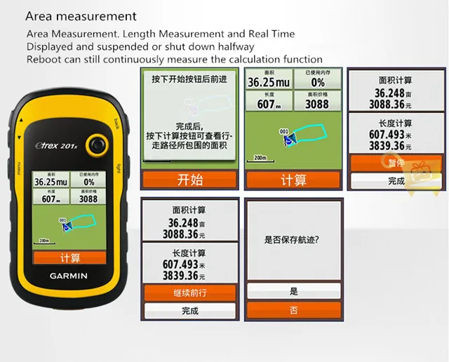 Garmin eTrex201X Акры Открытый gps навигация компас двойная звезда позиционирования 8 г памяти ручной абсолютно