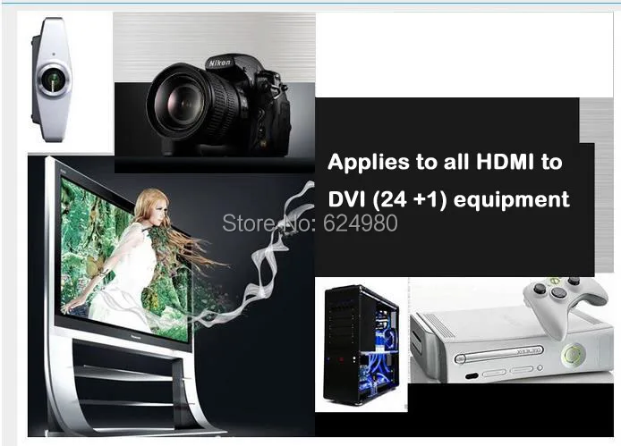 Oringal качество 3 м 10фт позолоченный HDMI кабель переходник DVI 24 + 1 переключатель сигнала монитора в конвертер|dvi to